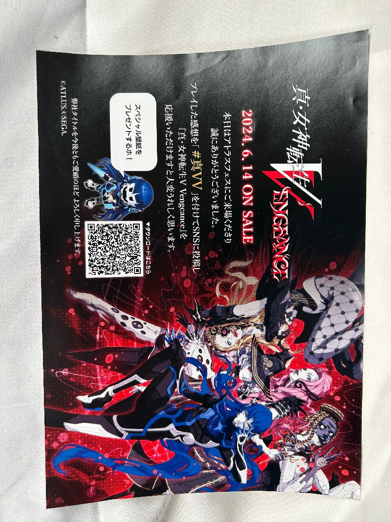 Shin Megami Tensei Vengeance Flyer Shin Megami Tensei ATLUS
