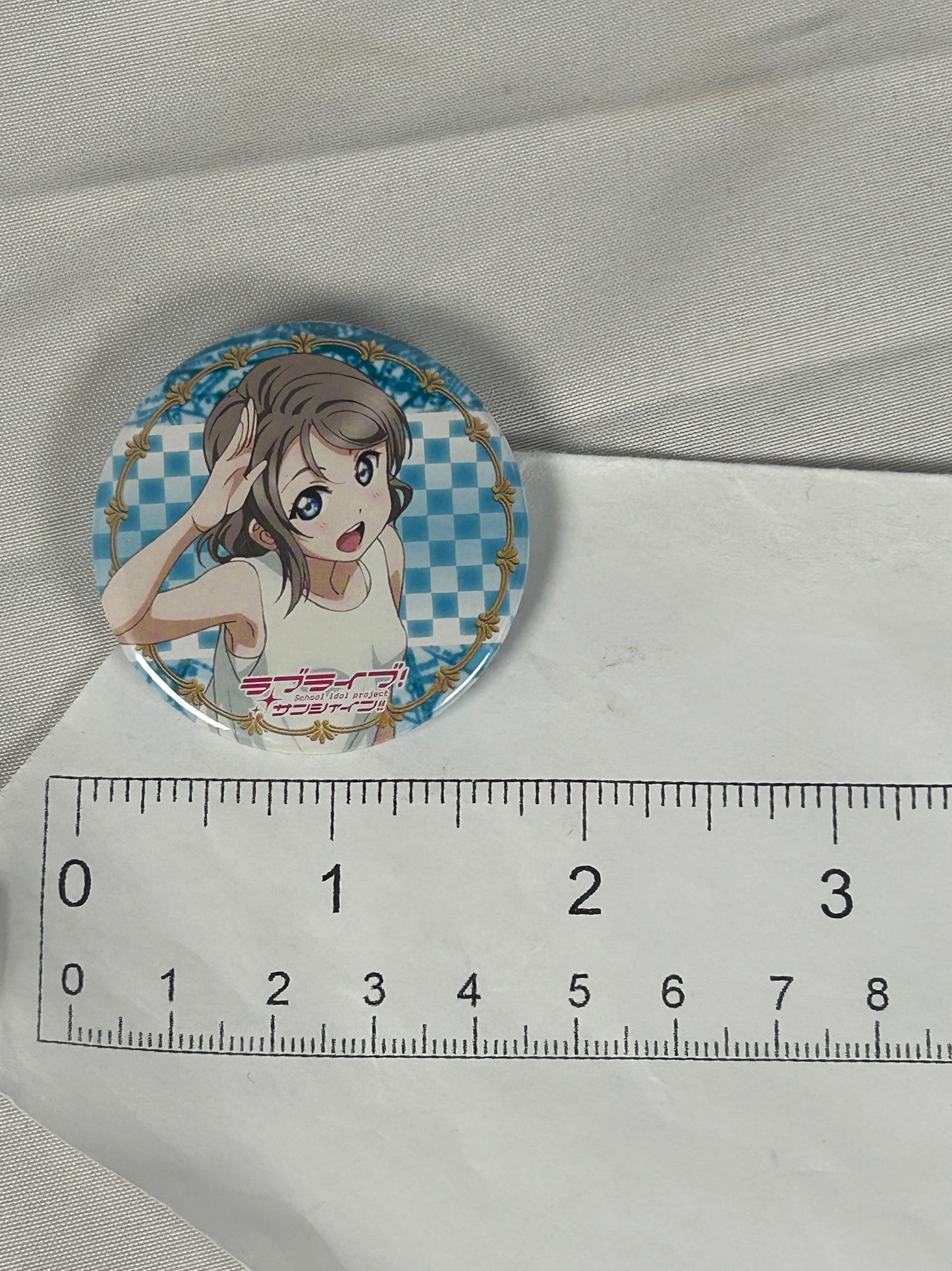 You Watanabe Casual Button Badge Love Live Aqours Sunshine