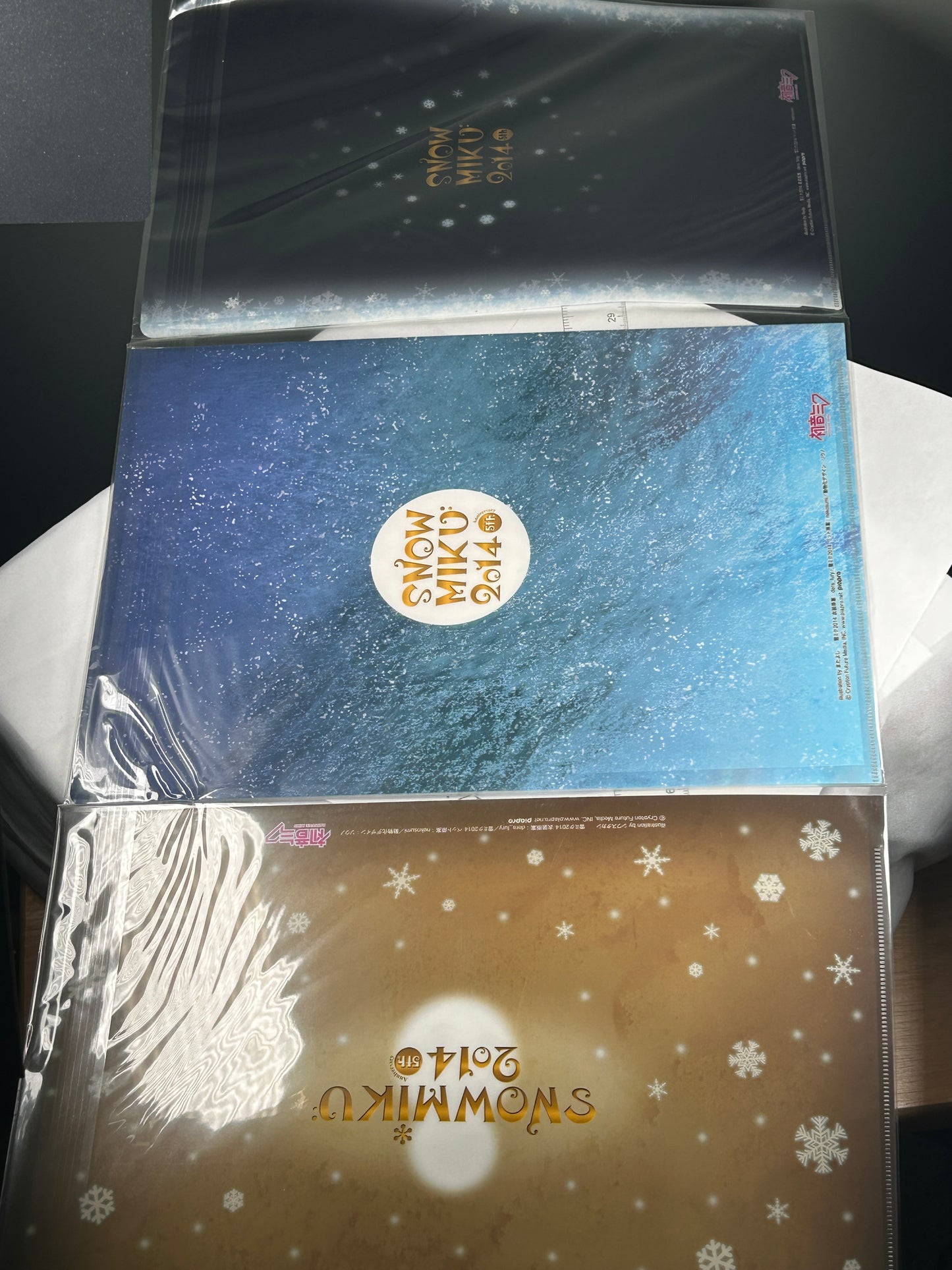 Snow Miku 2014 Clear File Collection Set Vocaloid 5th Anniversary