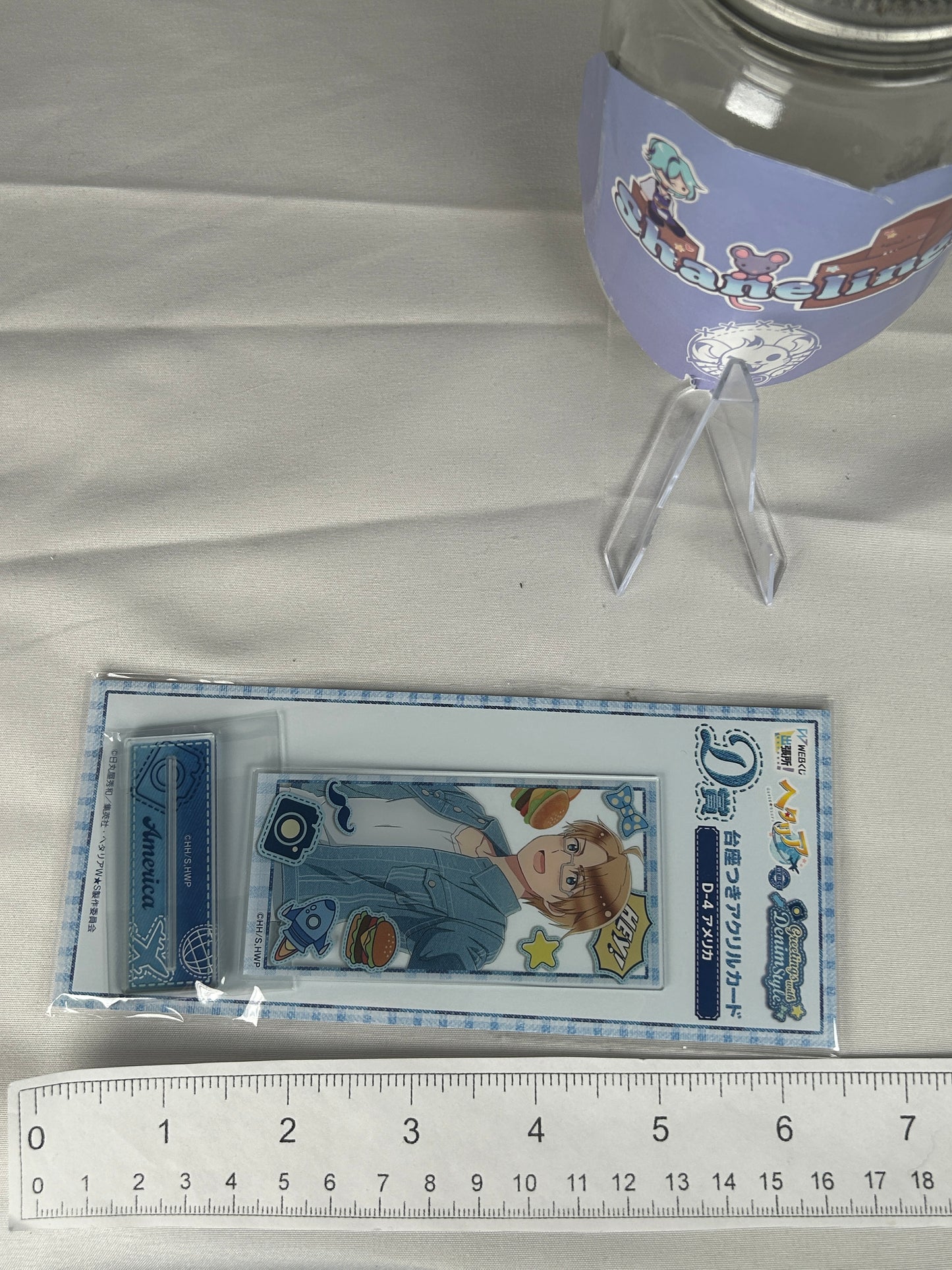 America Acrylic Stand Greetings With Denim Hetalia World Stars WEB Lottery