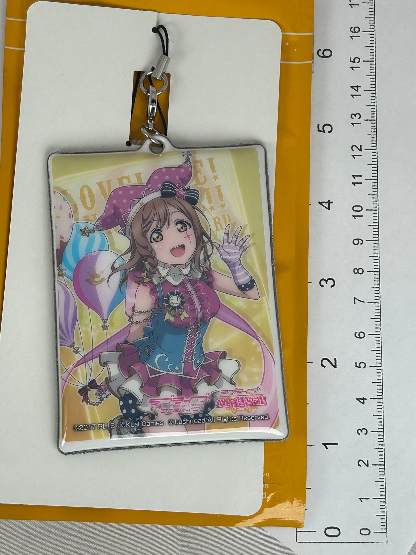 Hanamaru Kunikida Plastic Bubble Keychain Love Live Sunshine