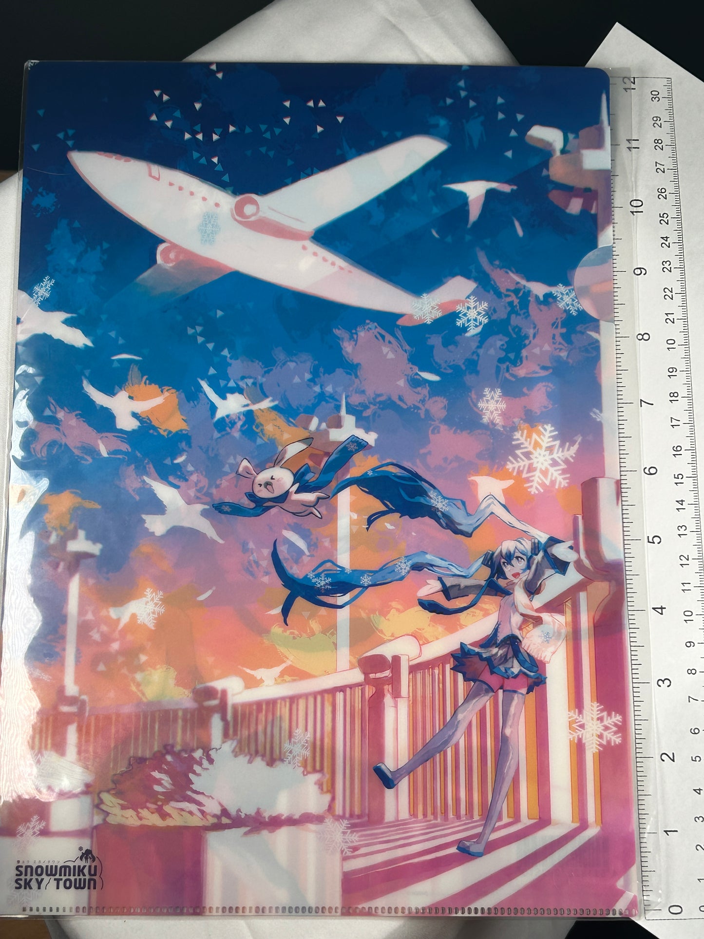 Hatsune Miku Clear File Asagiri Snow Miku 2014 Vocaloid Sky Town