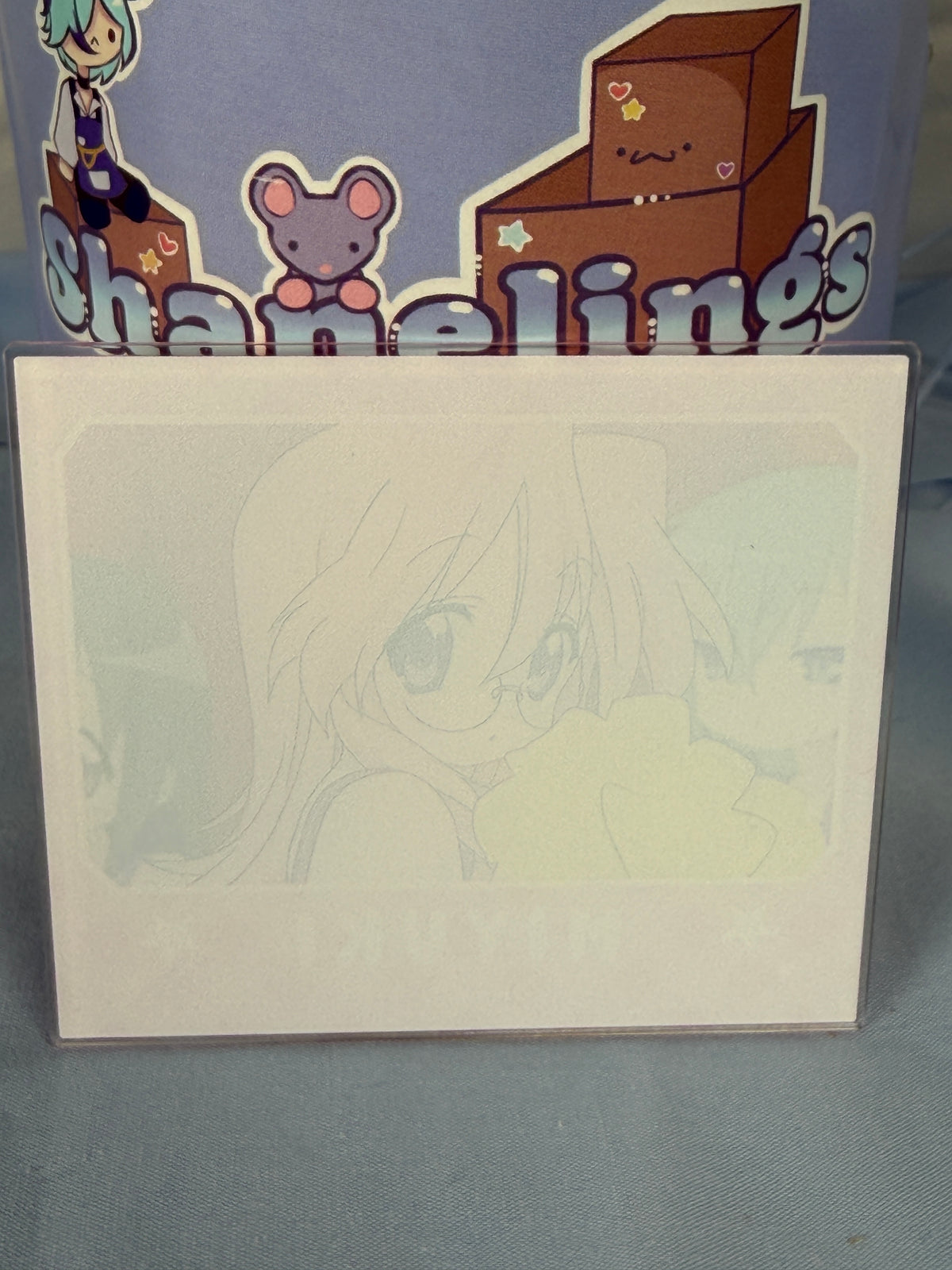 Miyuki Takara Cheerleader Acrylic Art Trading Card Lucky Star Anime Scene