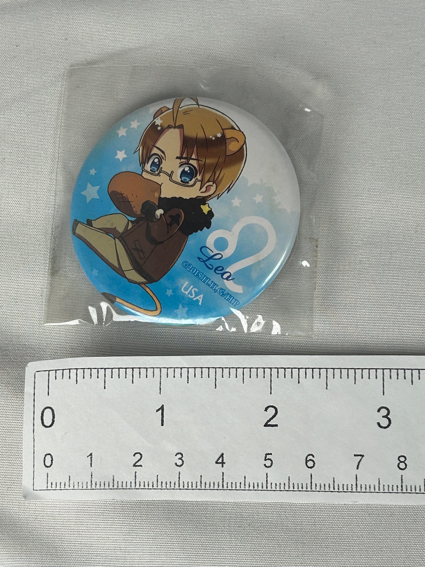 America Astrology Leo Button Can Badge hetalia The World Twinkle 2017