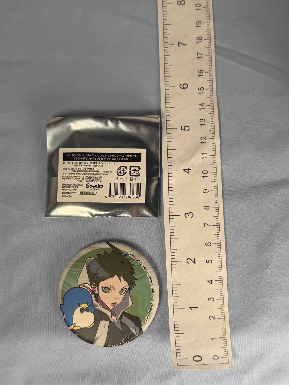 Hajime Hinata Tuxedosam Can Badge Pin Danganronpa 2 x Sanrio Vol 2