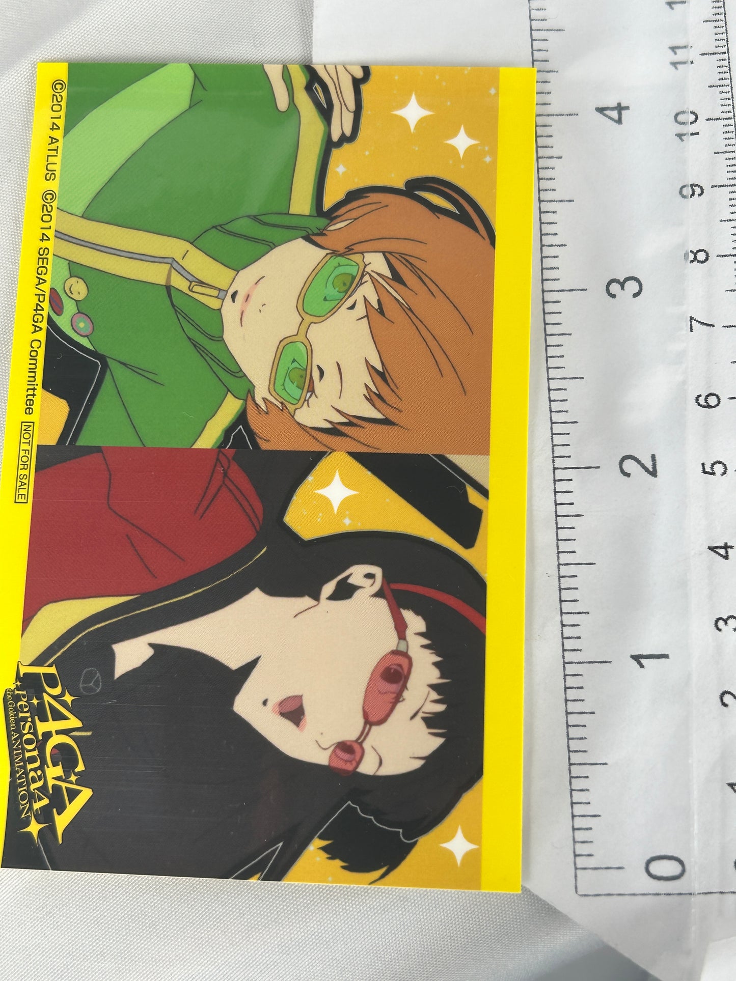 Chie Satonaka Yukiko Amagi Promotional Card Persona 4 The Golden Animation