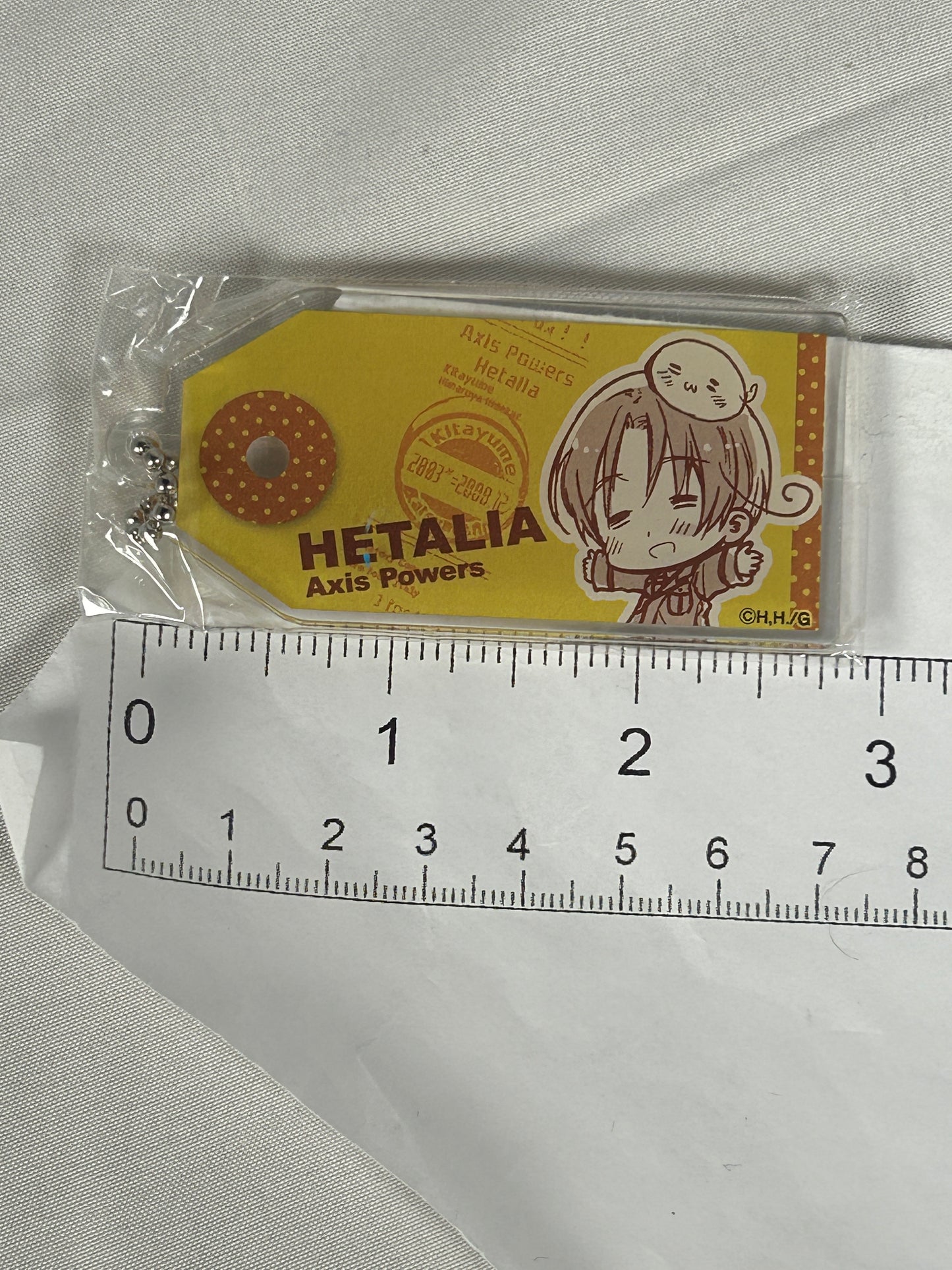 Italy Veneziano Dog Tag Acrylic Keychain Hetalia Axis Powers 2016