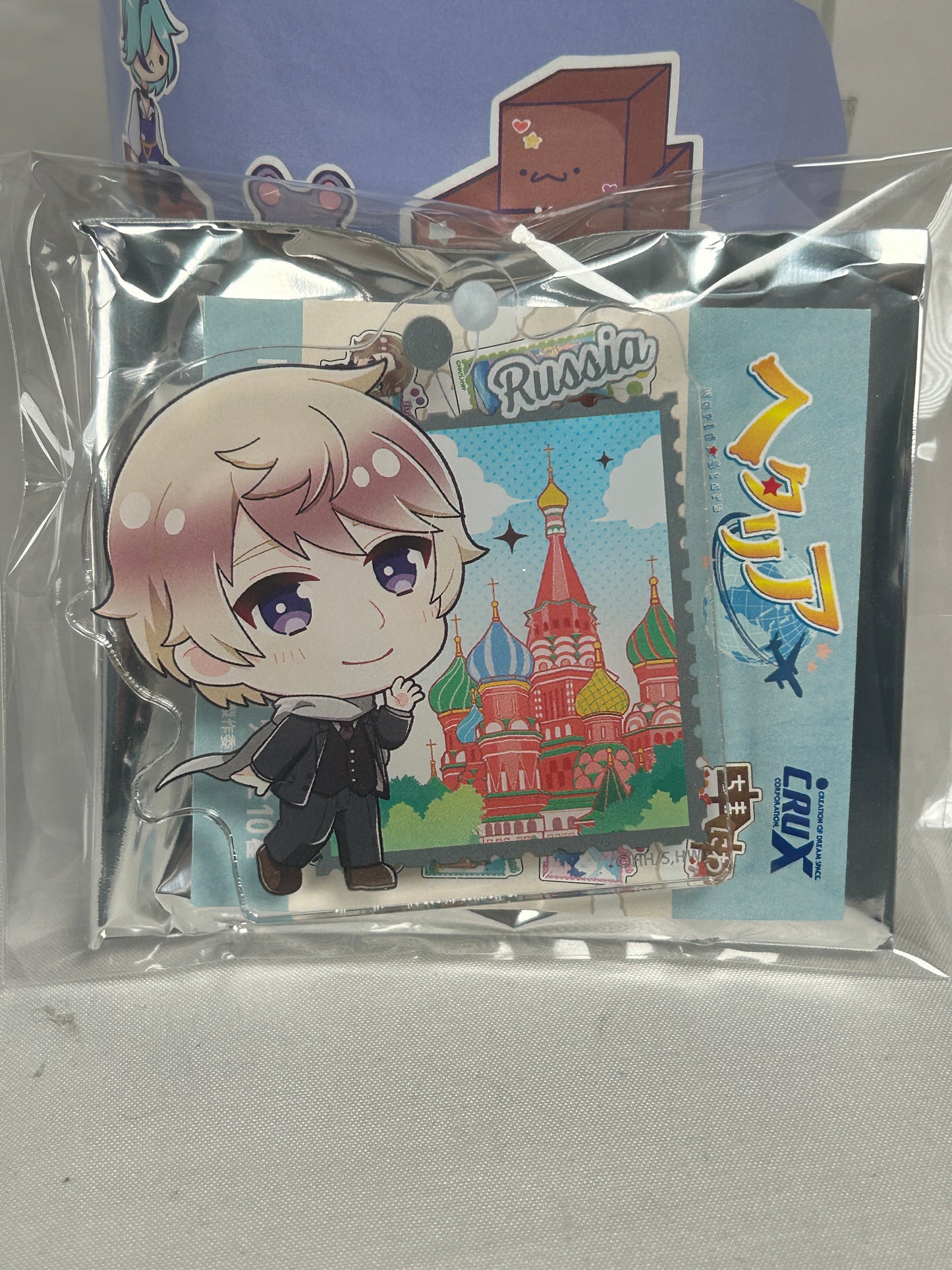 Russia Stamp Acrylic Clip Hetalia World Stars Chimaniwa