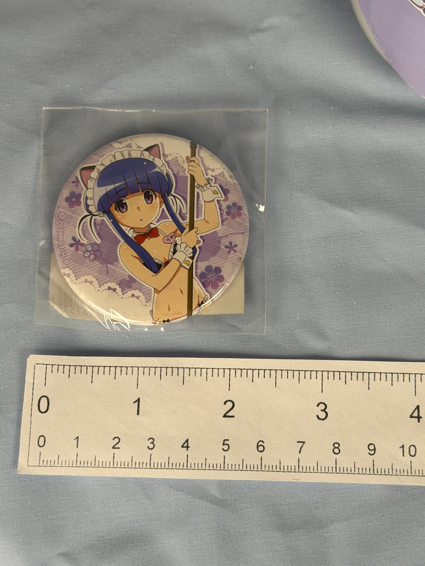 Rika Furude Maid Bikini Button Badge Pin Higurashi When They Cry WEB Lottery