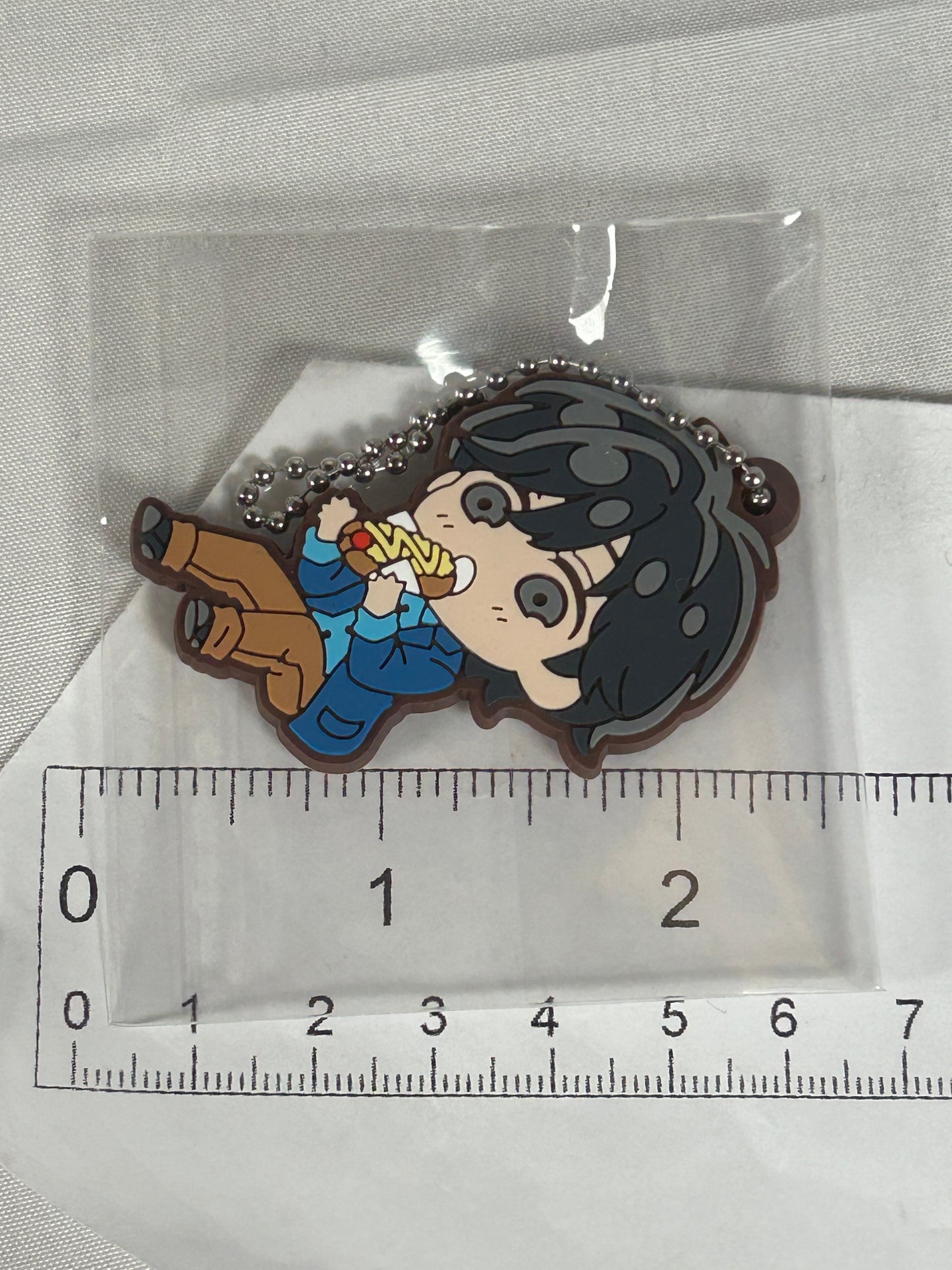 Eiji Okumura Hotdog Deforaba Rubber Keychain Charm Banana Fish