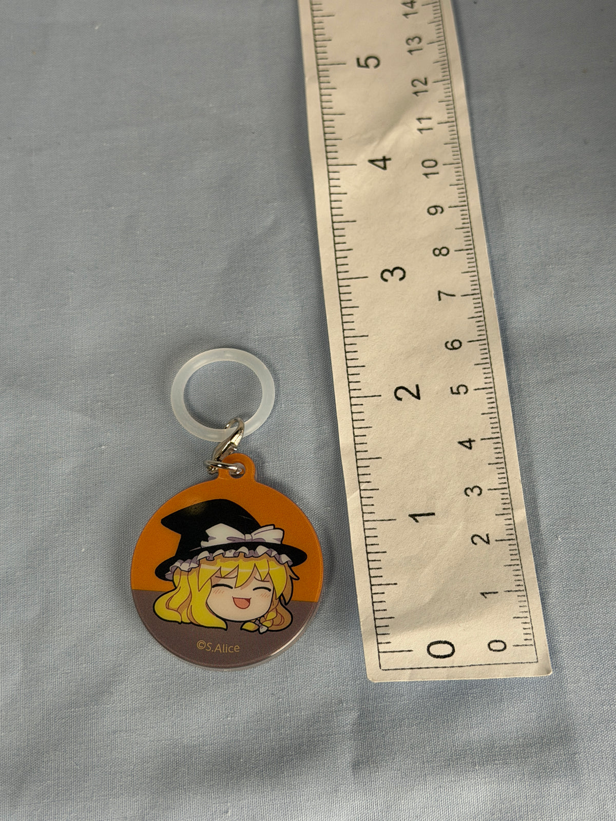 Marisa Kirisame Smiling Take it Easy! Acrylic Charm Keychain Touhou Project