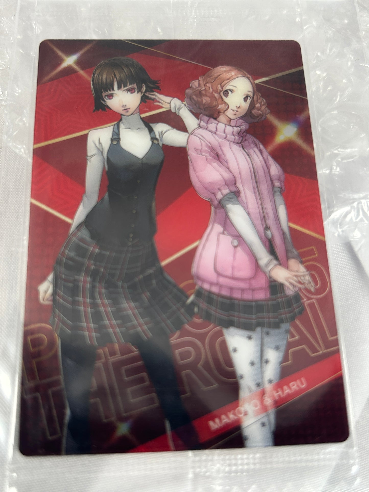 Makoto Niijma Haru Okumura Wafer Card Persona 5 Royal