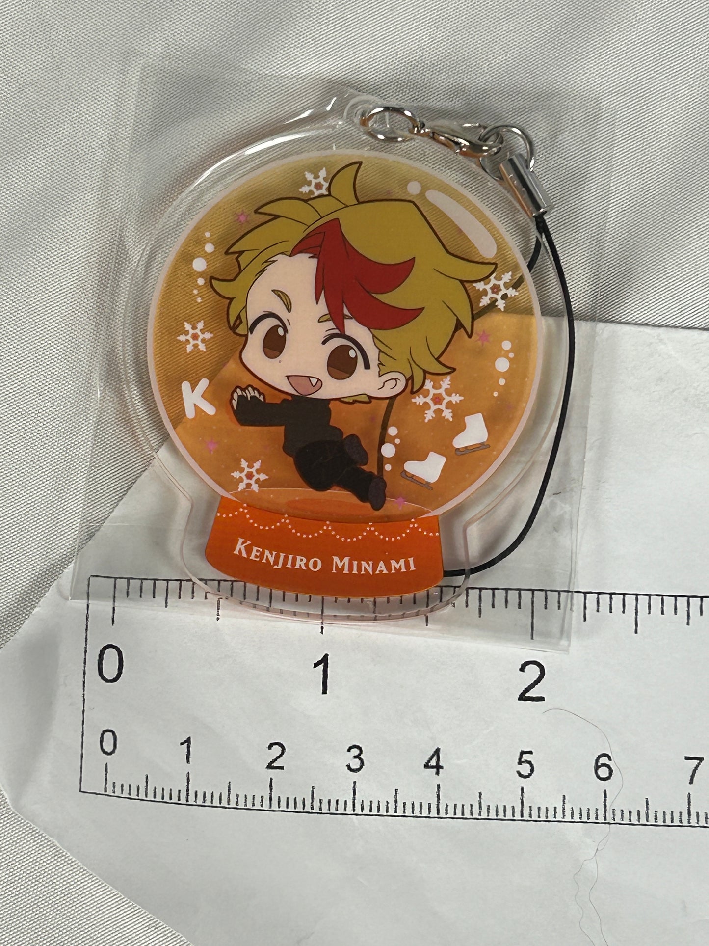 Kenjiro Minami Snowglobe Acrylic Keychain Yuri on Ice Chararium