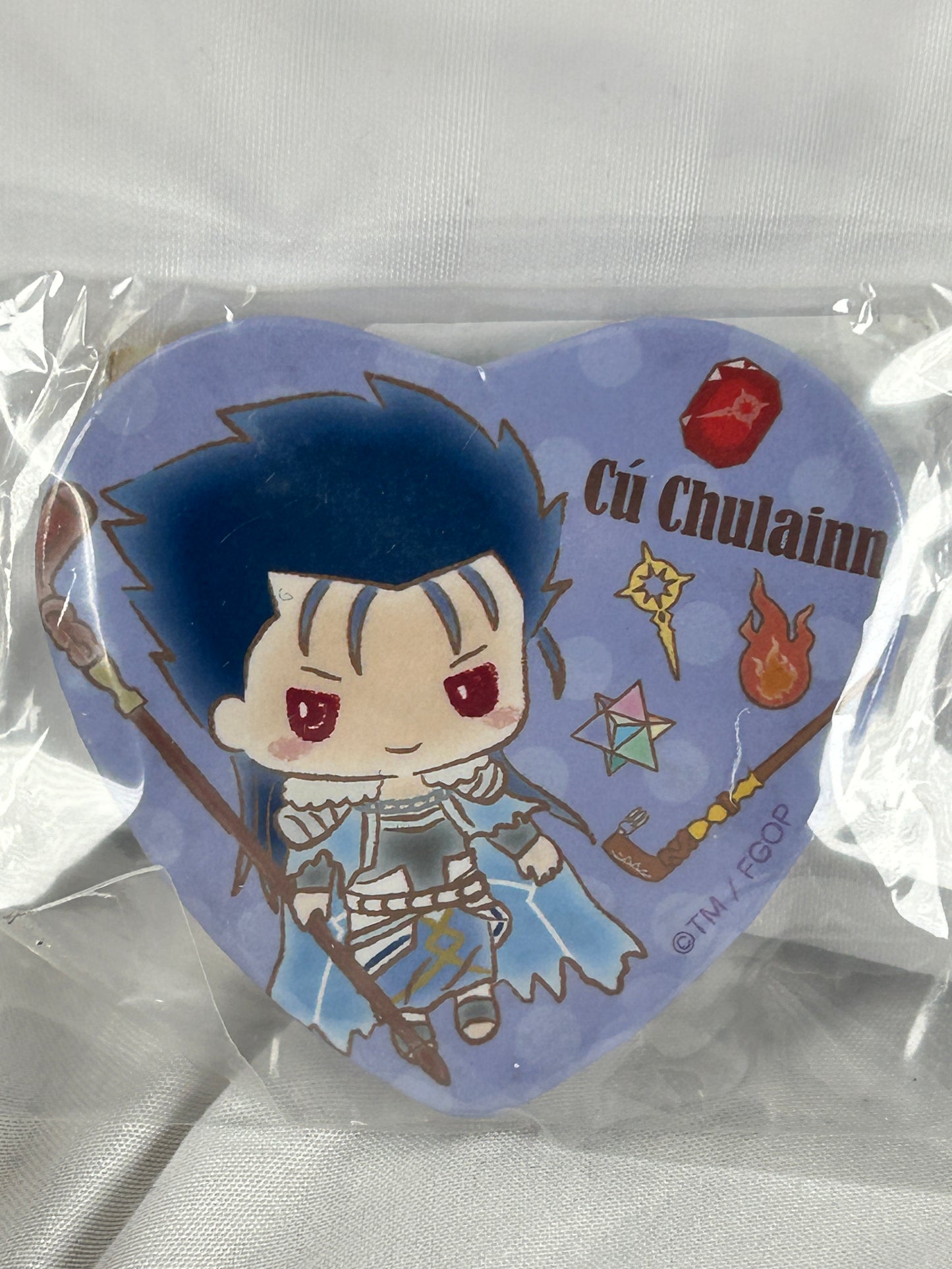 Cu Chulainn Lancer Badge Pin Fate Grand Order x Sanrio