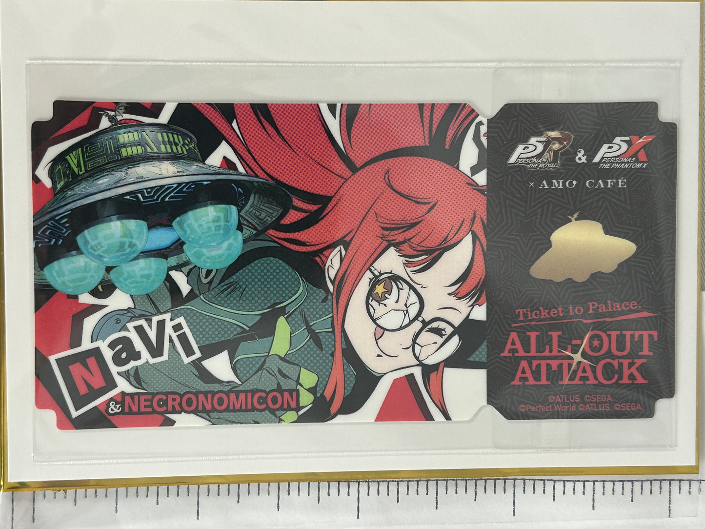Oracle Futaba Sakura All Out Attack Ticket Persona 5 Royal Amo Café