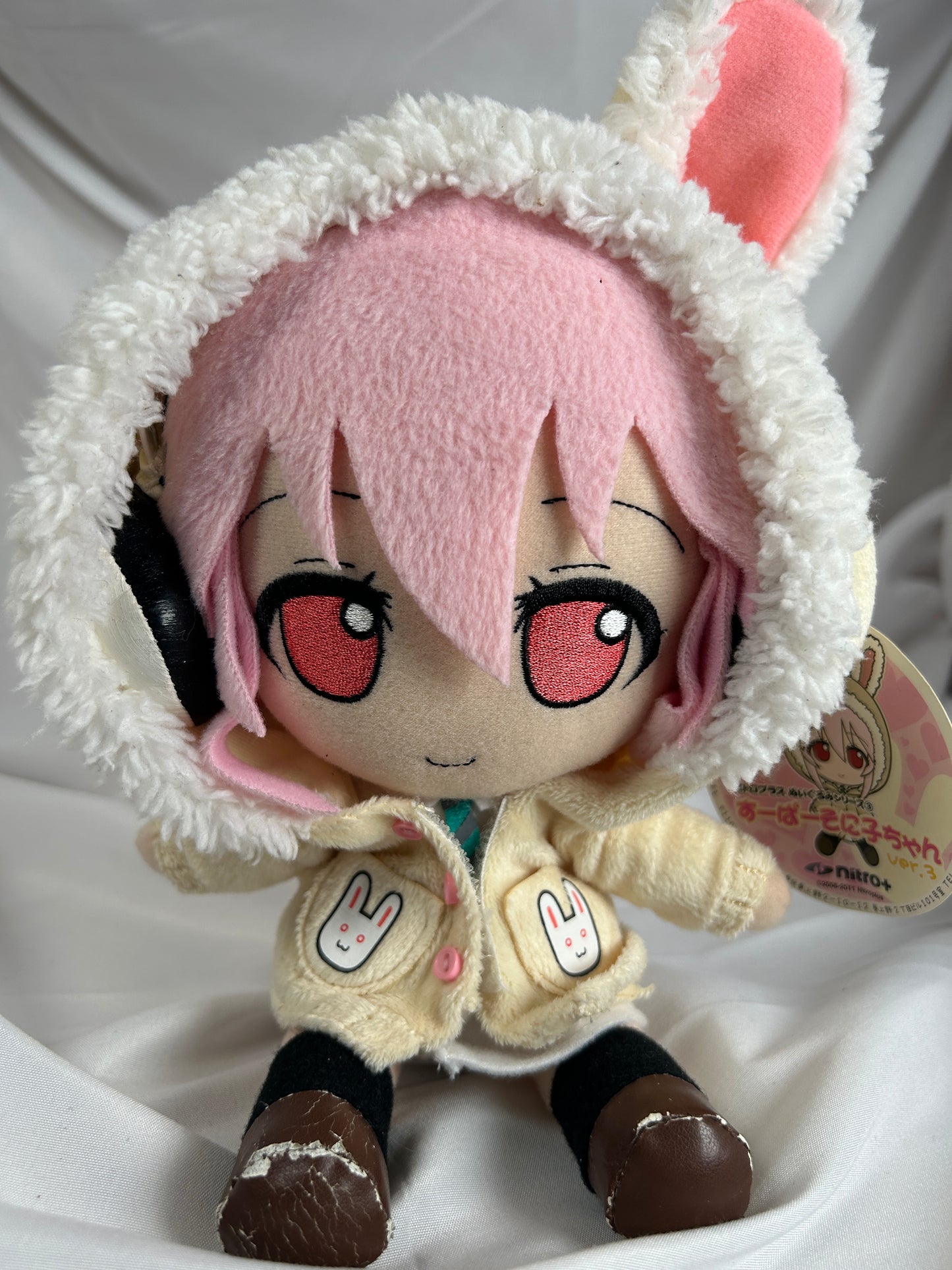 Super Sonico Ver.3 Plush Toy 2011 Nitroplus Gift Fumo
