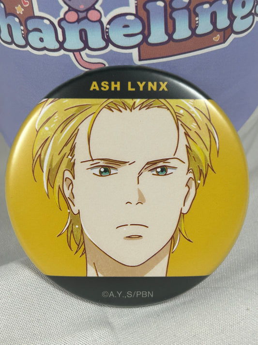 Ash Lynx Hair Up Can Badge Ani-Art Banana Fish arma bianca