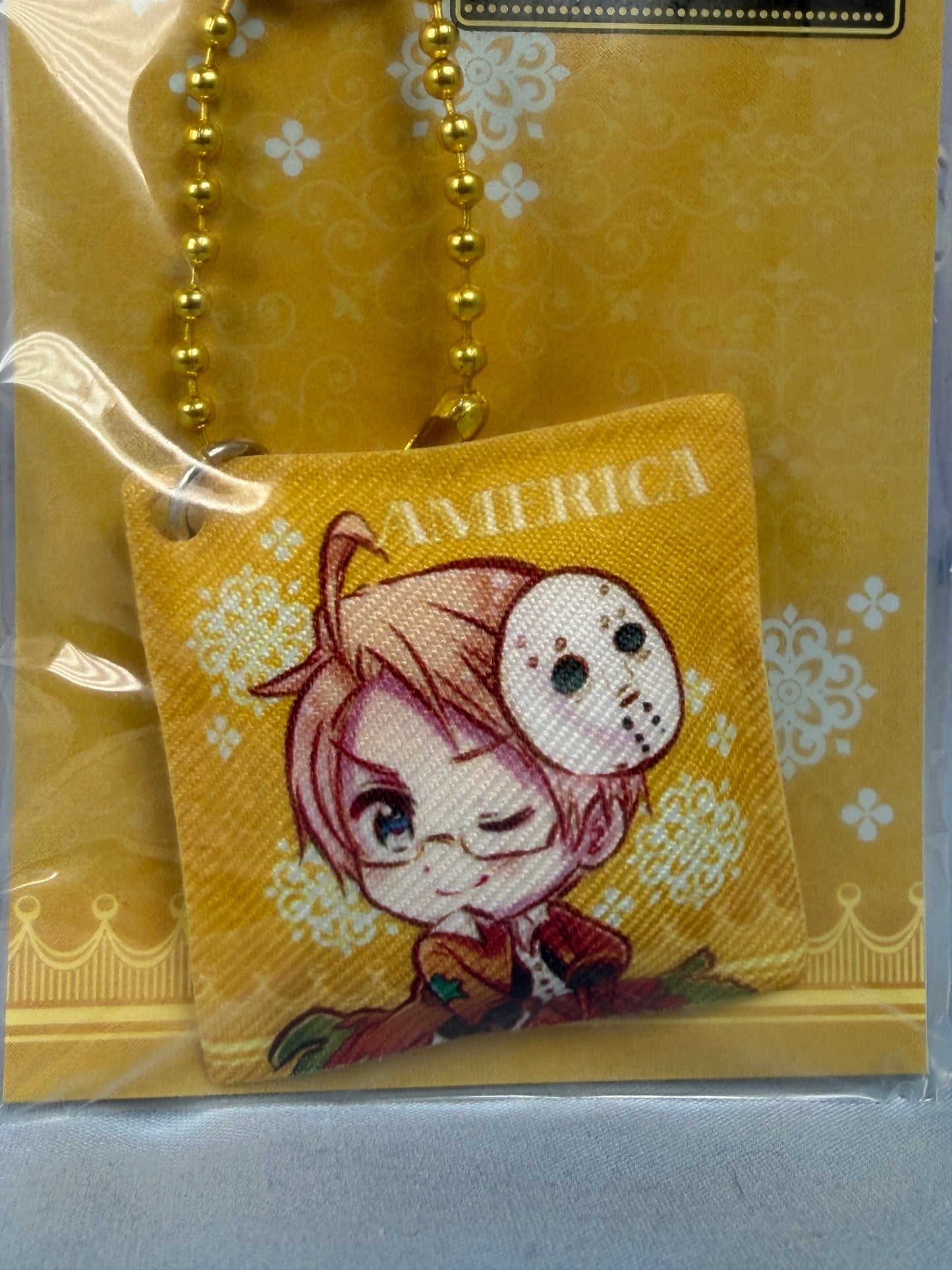 Halloween America Mobile Phone Cleaner Keychain Hetalia Axis Powers 2011