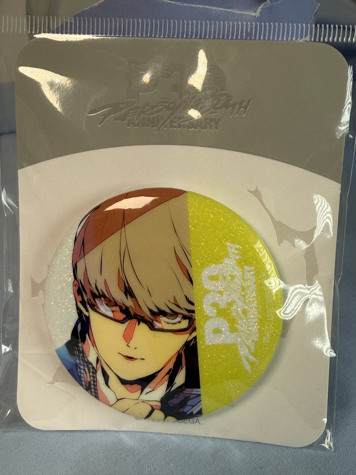 Yu Narukami Can Badge Persona 4 The Golden 30th Anniversary KV