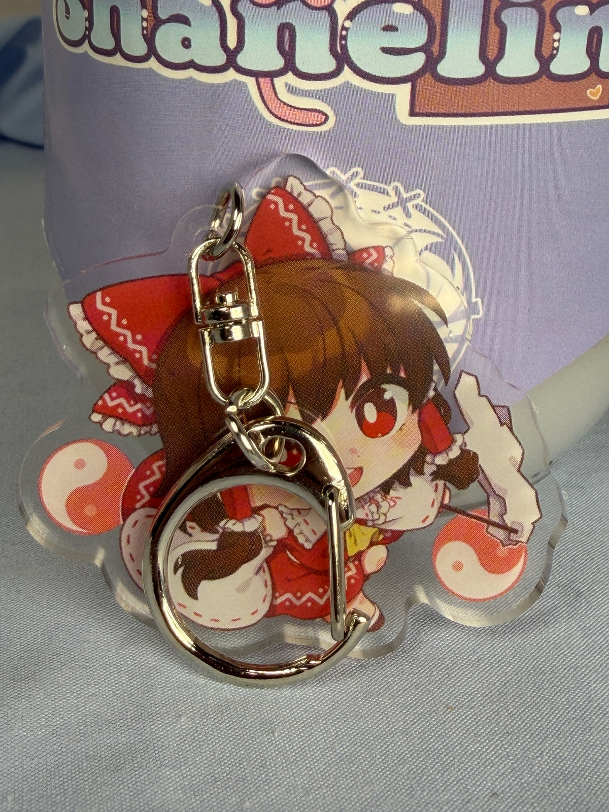 Reimu Hakurei Acrylic Keychain Touhou Project Ringoen Illustration