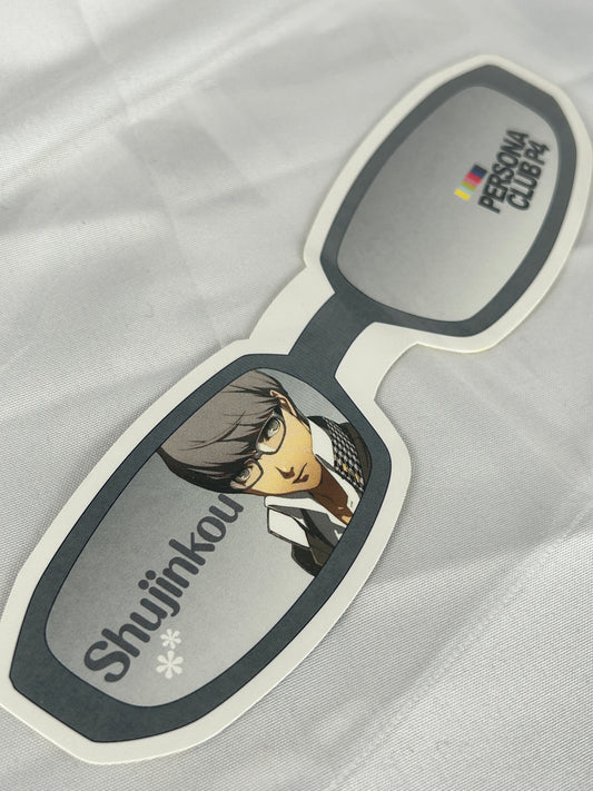 Yu Narukami Glasses Sticker Persona Club