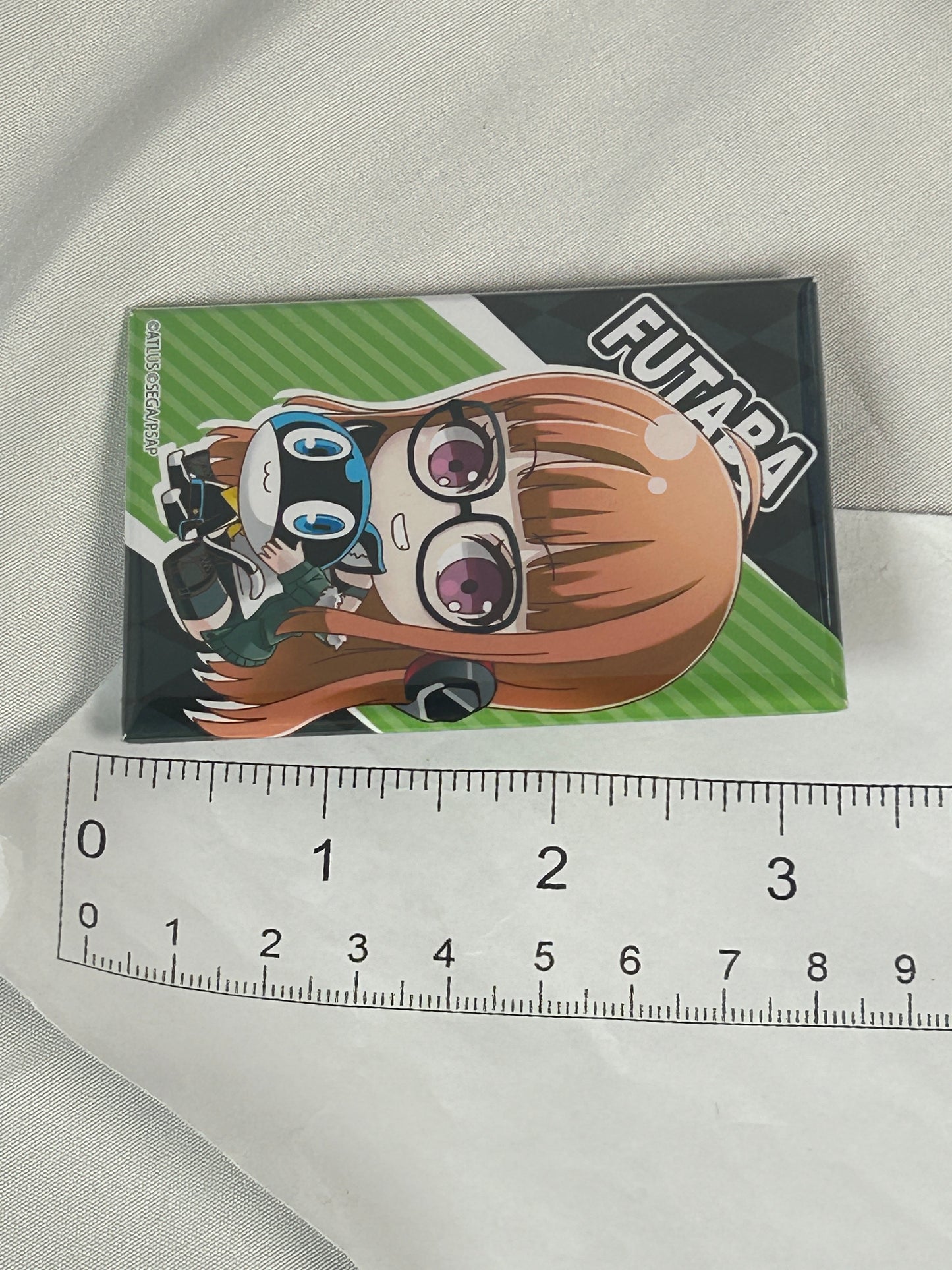 Futaba Sakura Gyugyutto Metal Badge Persona 5 The Animation
