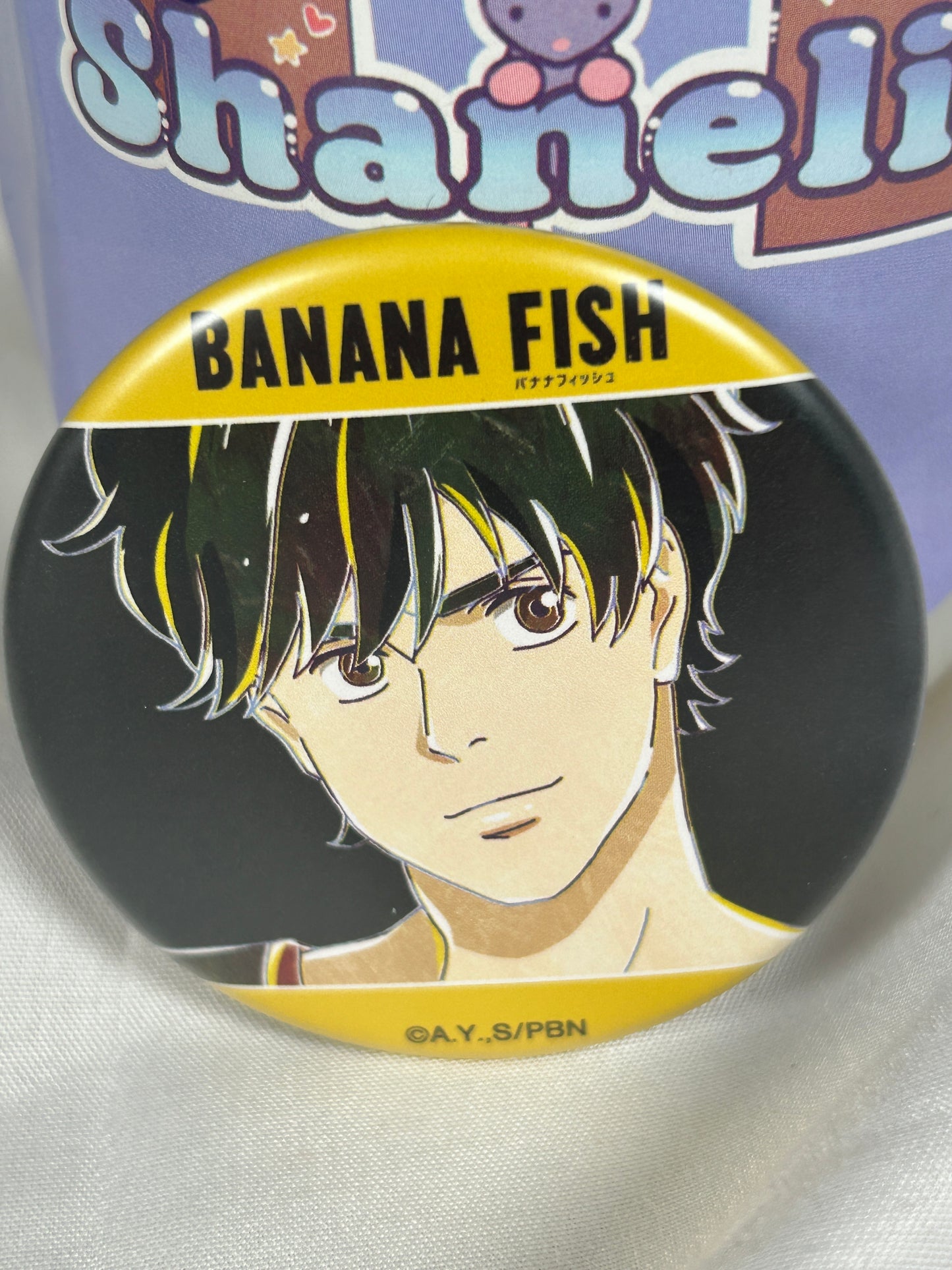 Eiji Okumura Smiling Can Badge Ani-Art Banana Fish arma bianca
