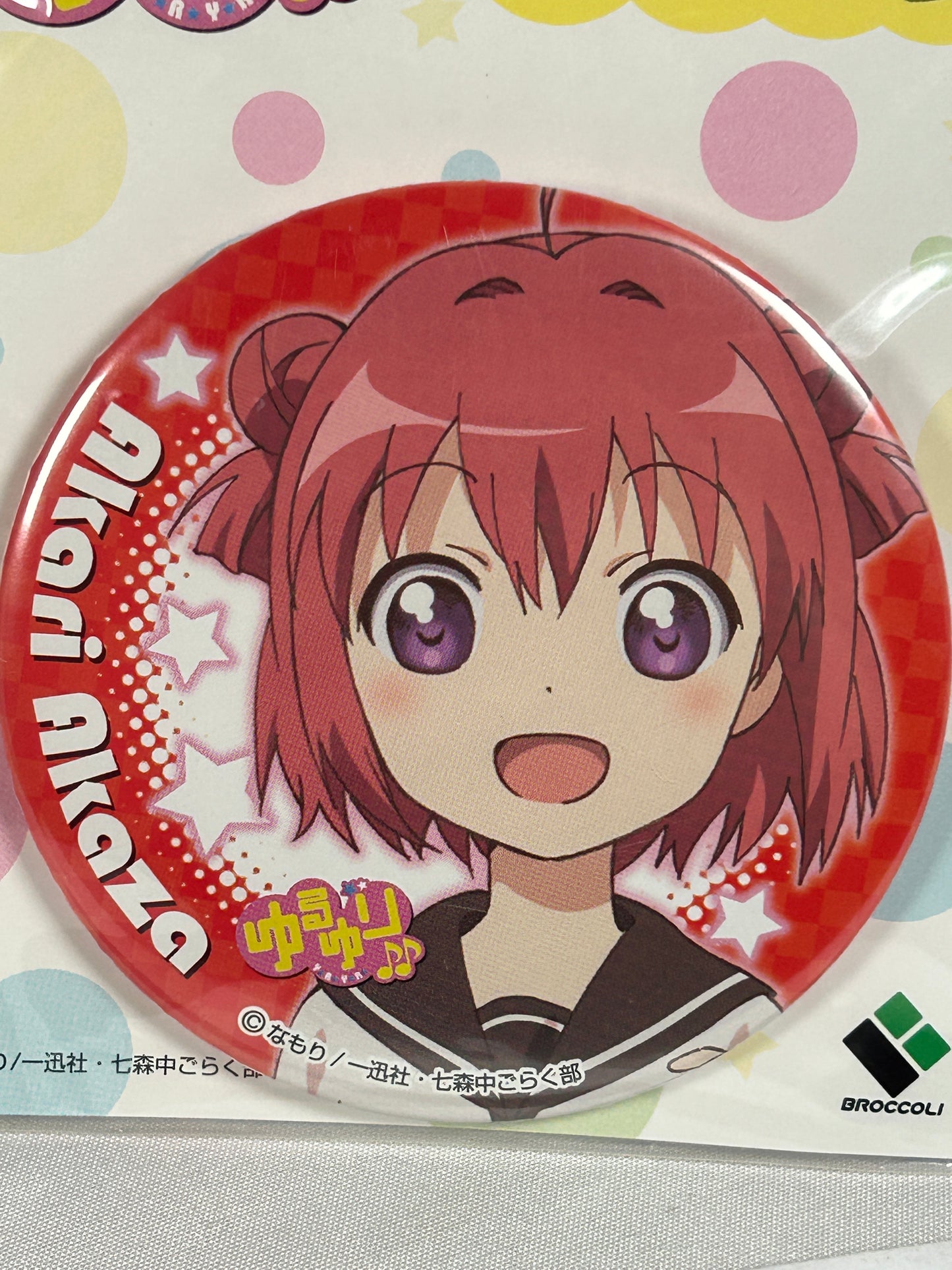 Akiari Akaza Can Badge Yuru Yuri Broccoli 2012