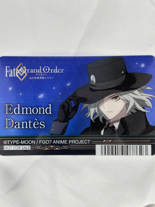 Fate Grand Order Edmond Dantes Character Trading Card