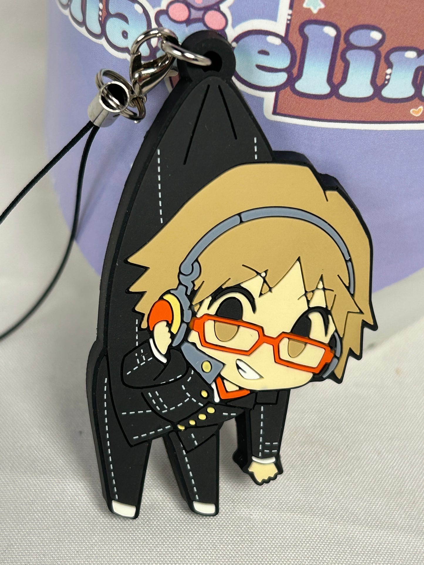 Yosuke Hanamura Hanging Rubber Keychain Persona 4 The Golden Animation
