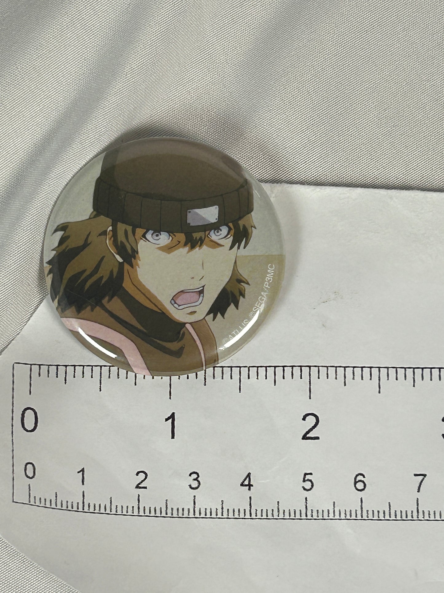 Shinjiro Aragaki Suprised Button Badge Persona 3 The Movie