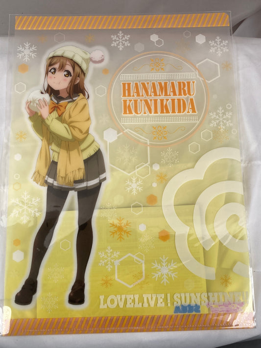 Hanamaru Kunikida Winter Wear Clear File Love Live Sunshine The Movie