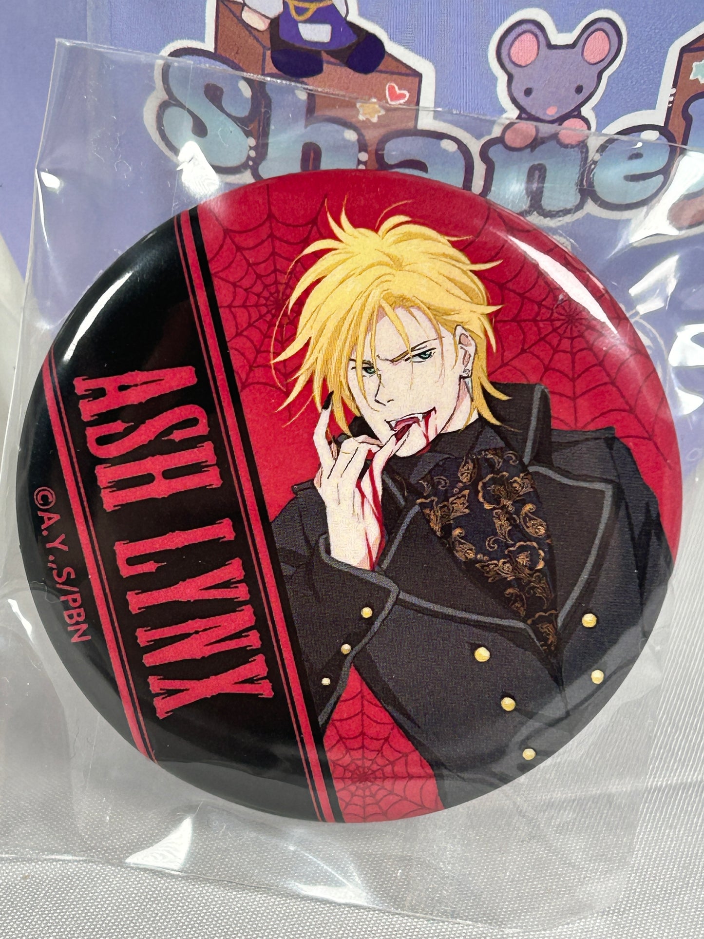 Ash Lynx Halloween Ver Can Badge Banana Fish 2020 arma bianca