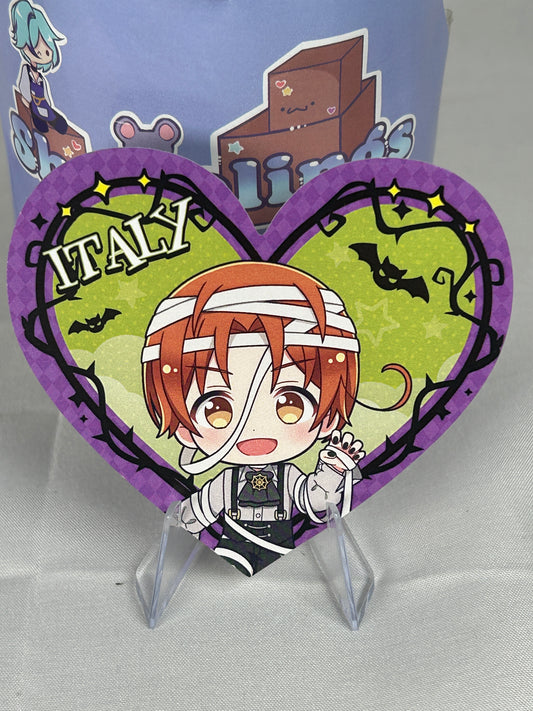 Italy Halloween Party Heart Display Paper Hetalia World Stars