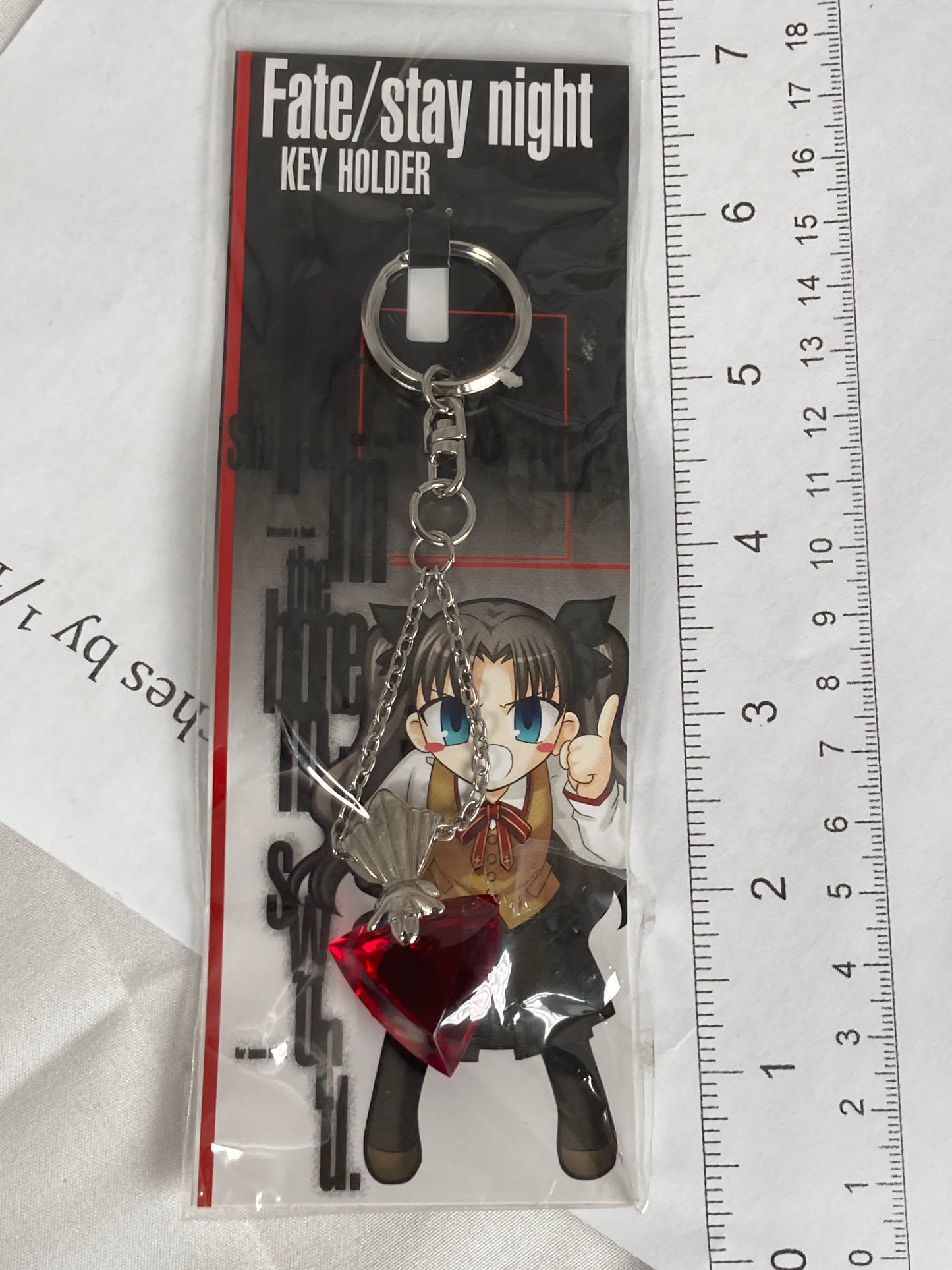 Rin Tohsaka Heart Pendant Keychain Cosplay Fate Stay Night