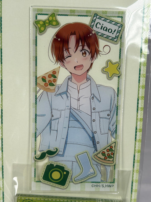 Italy Acrylic Stand Greetings With Denim Hetalia World Stars WEB Lottery