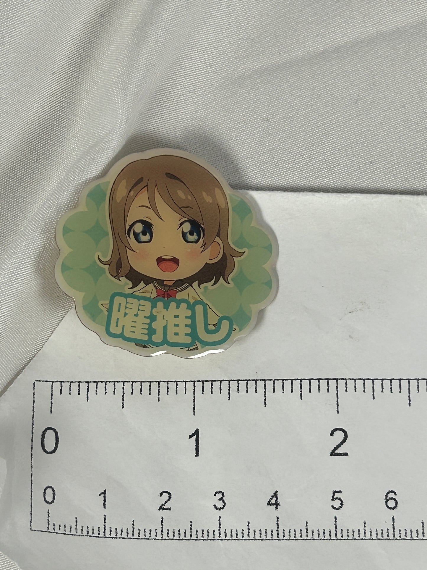 You Watanabe Uniform Metal Pin Badge Love Live Aqours Sunshine