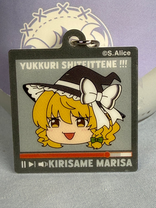 Marisa Kirisame Take it Easy! Acrylic Charm Keychain Vol 2 NIC Touhou Project