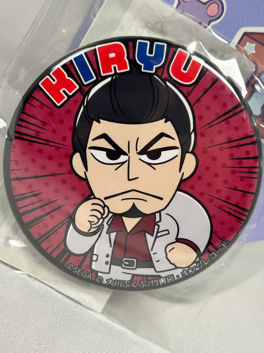 Kazuma Kiryu POP TEAM EPIC Can Badge Pin Yakuza Lottery Prize D