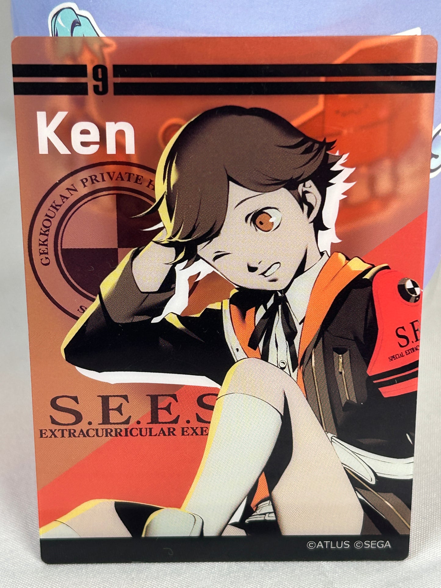 Ken Amada Transparent Cleear Trading Card Persona 3 Reload