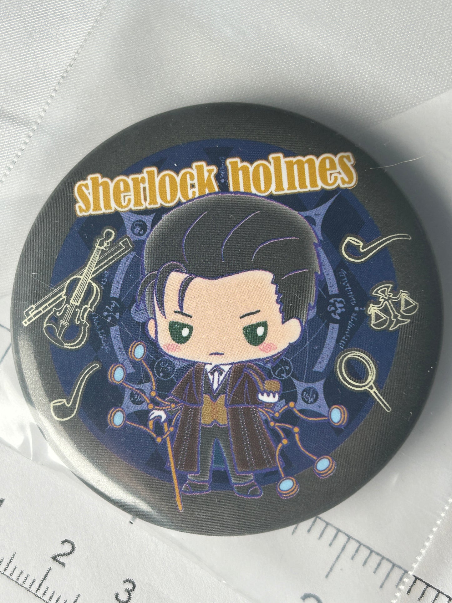 Sherlock Holmes Caster Badge Pin Fate Grand Order x Sanrio