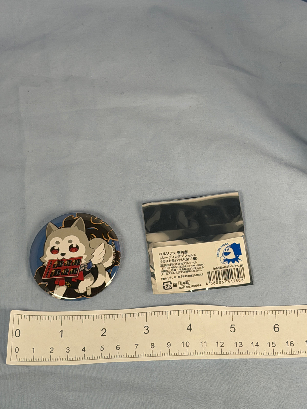 Koromaru Ramen Can Badge Persona 3 Reload Ichikakuya Collaboration