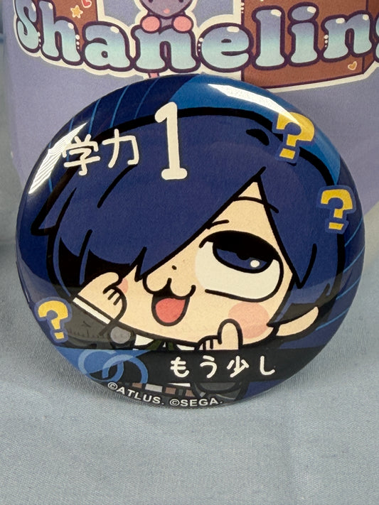 Makoto Yuki Academics 1 Can Badge Pin Persona 3 Reload X Bkub