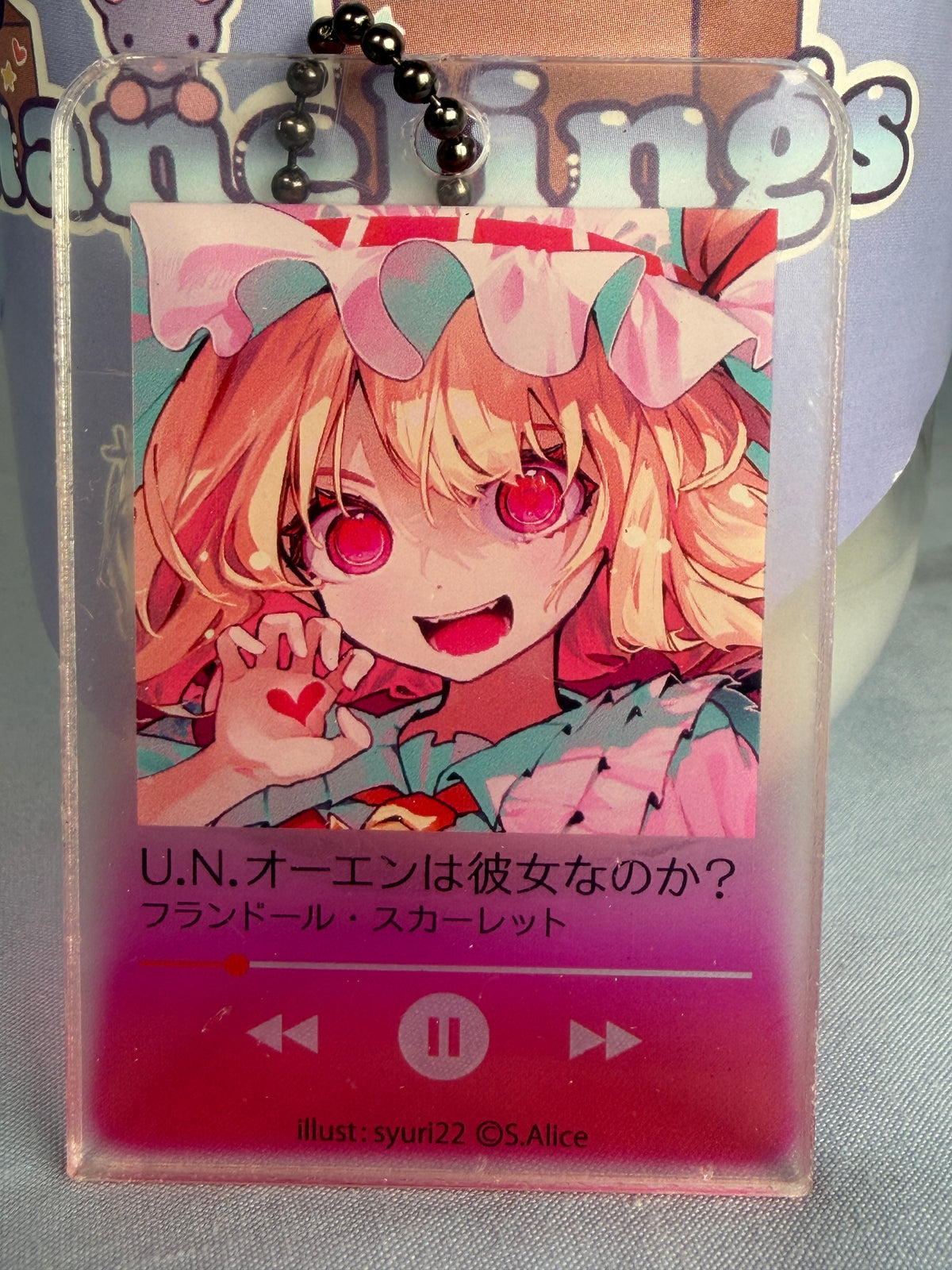 Flandre Scarlet Music Player Acrylic Keychain Touhou Project LEC