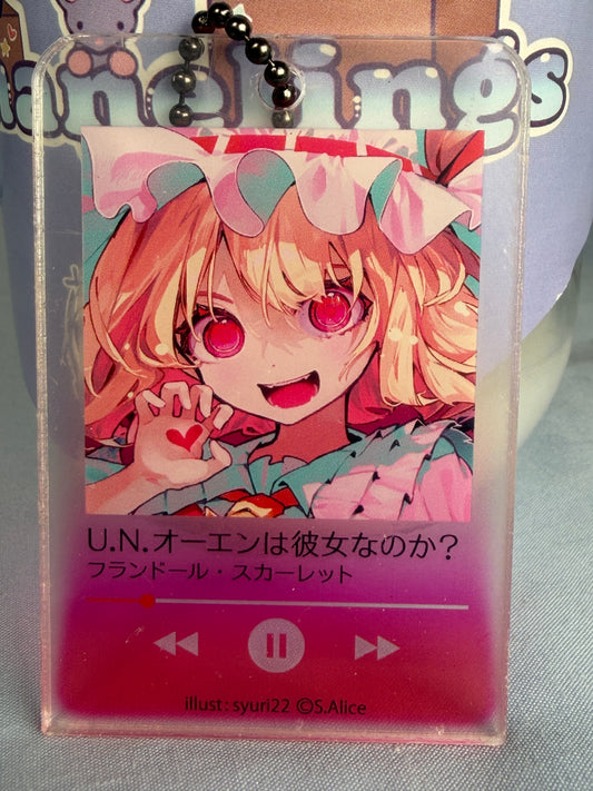 Flandre Scarlet Music Player Acrylic Keychain Touhou Project LEC