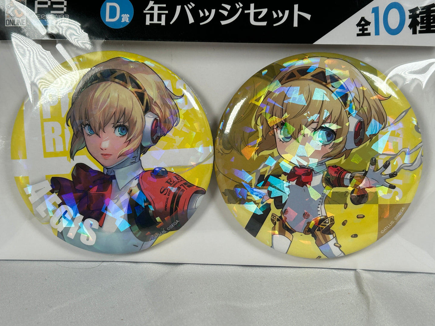 Aigis Large Badge Set Persona 3 Reload Good Smile Lottery D JP Exclusive