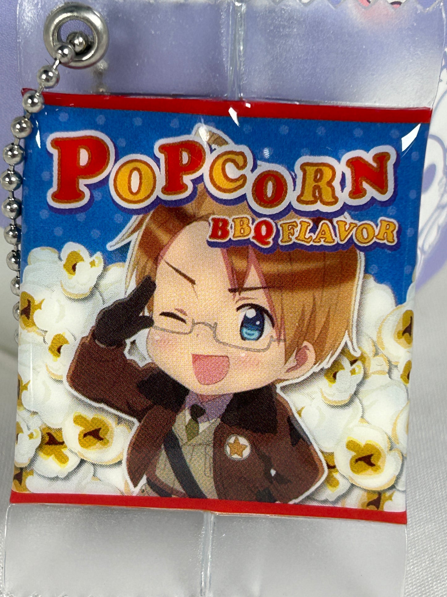 America Alfred F Jones Pouch Popcorn Keychain Hetalia The Beautiful World 2016