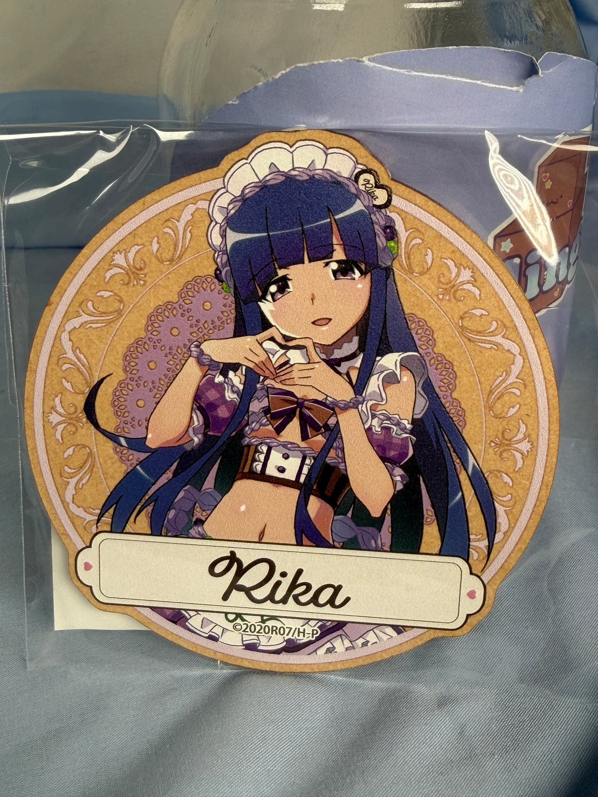 Rika Furude Wooden Coaster Higurashi When They Cry Moe Café Lottery Prize E