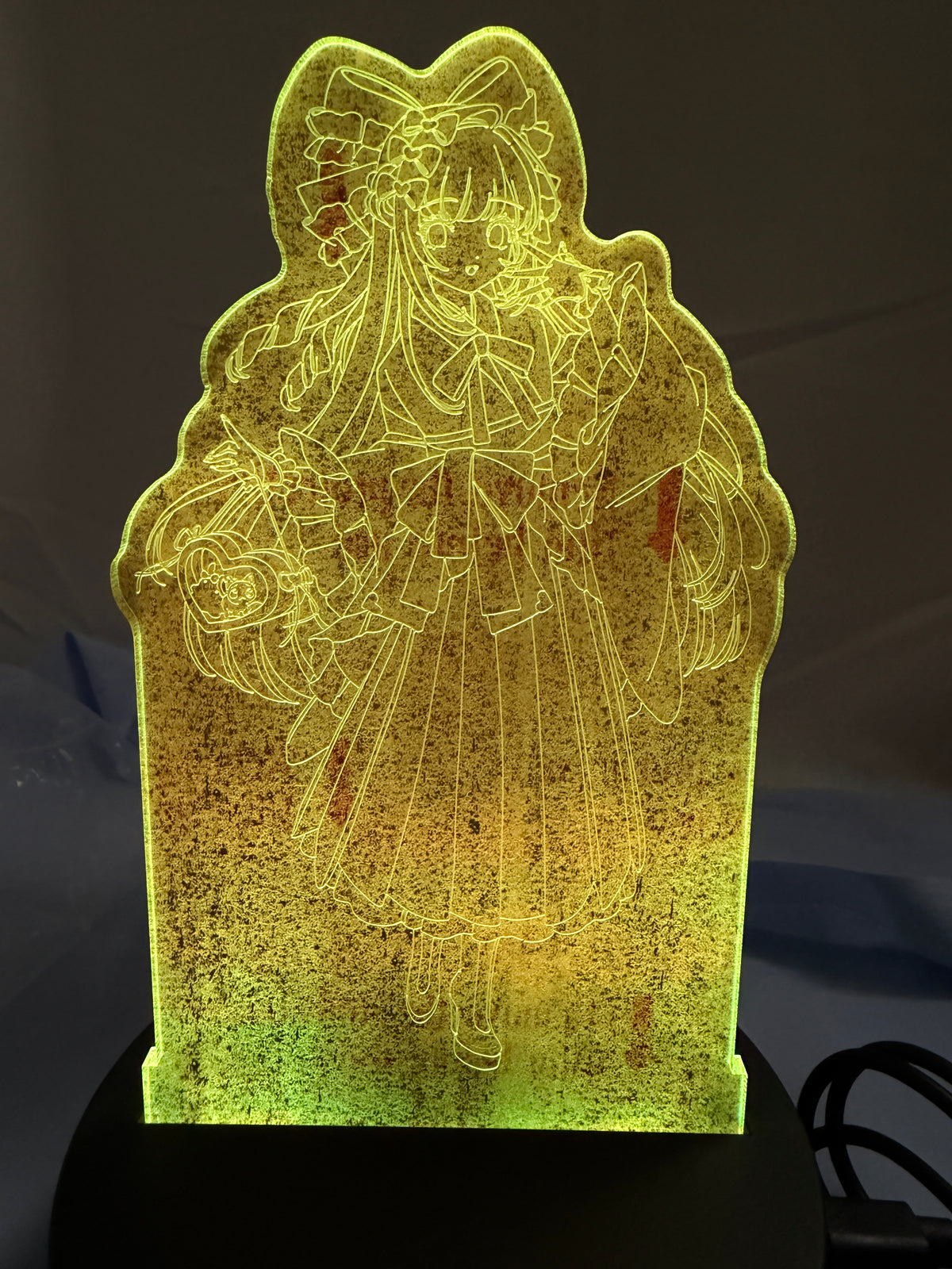 Retro Kimono KAngel LED Acrylic Glow Stand Needy Streamer Overload