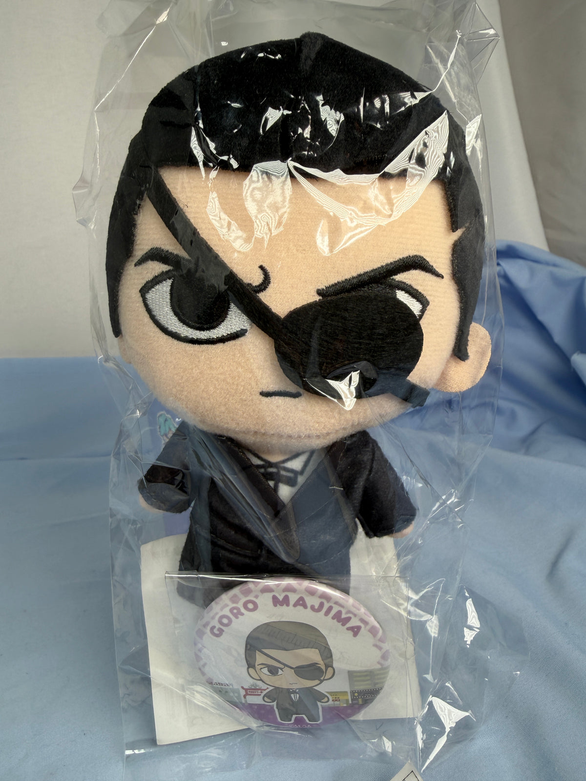 Goro Majima Plushie and Can Badge Yakuza 0 SEGA